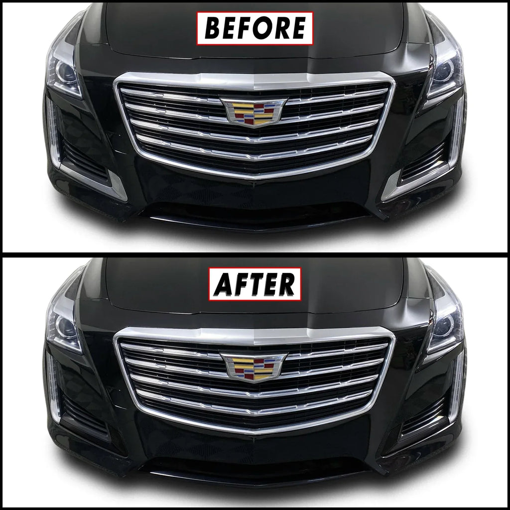 2014-2019 Cadillac CTS Sedan | Fog Light Trim Chrome Delete PreCut Vinyl Wrap