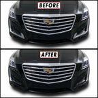 2014-2019 Cadillac CTS Sedan | Fog Light Trim Chrome Delete PreCut Vinyl Wrap