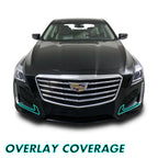 2014-2019 Cadillac CTS Sedan | Fog Light Trim Chrome Delete PreCut Vinyl Wrap