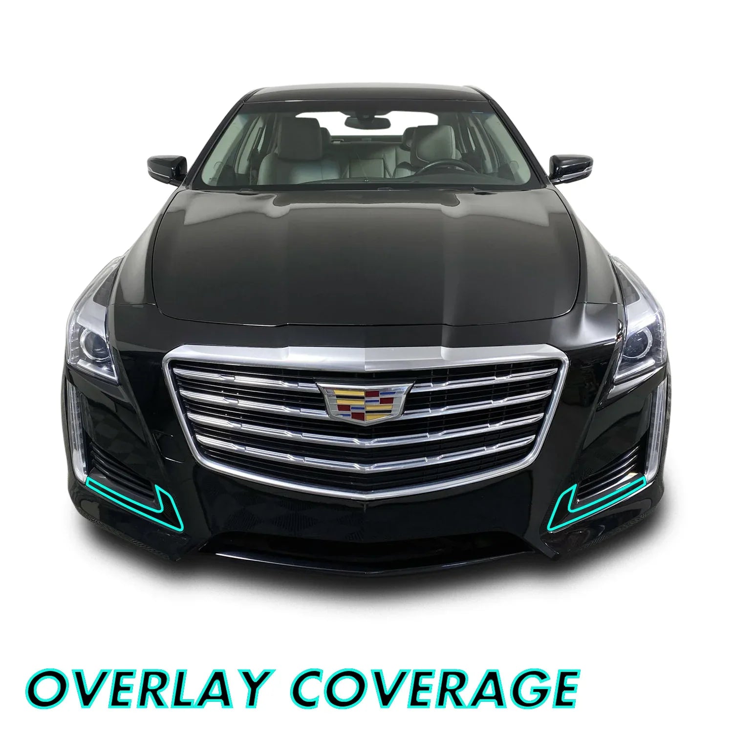 2014-2019 Cadillac CTS Sedan | Fog Light Trim Chrome Delete PreCut Vinyl Wrap