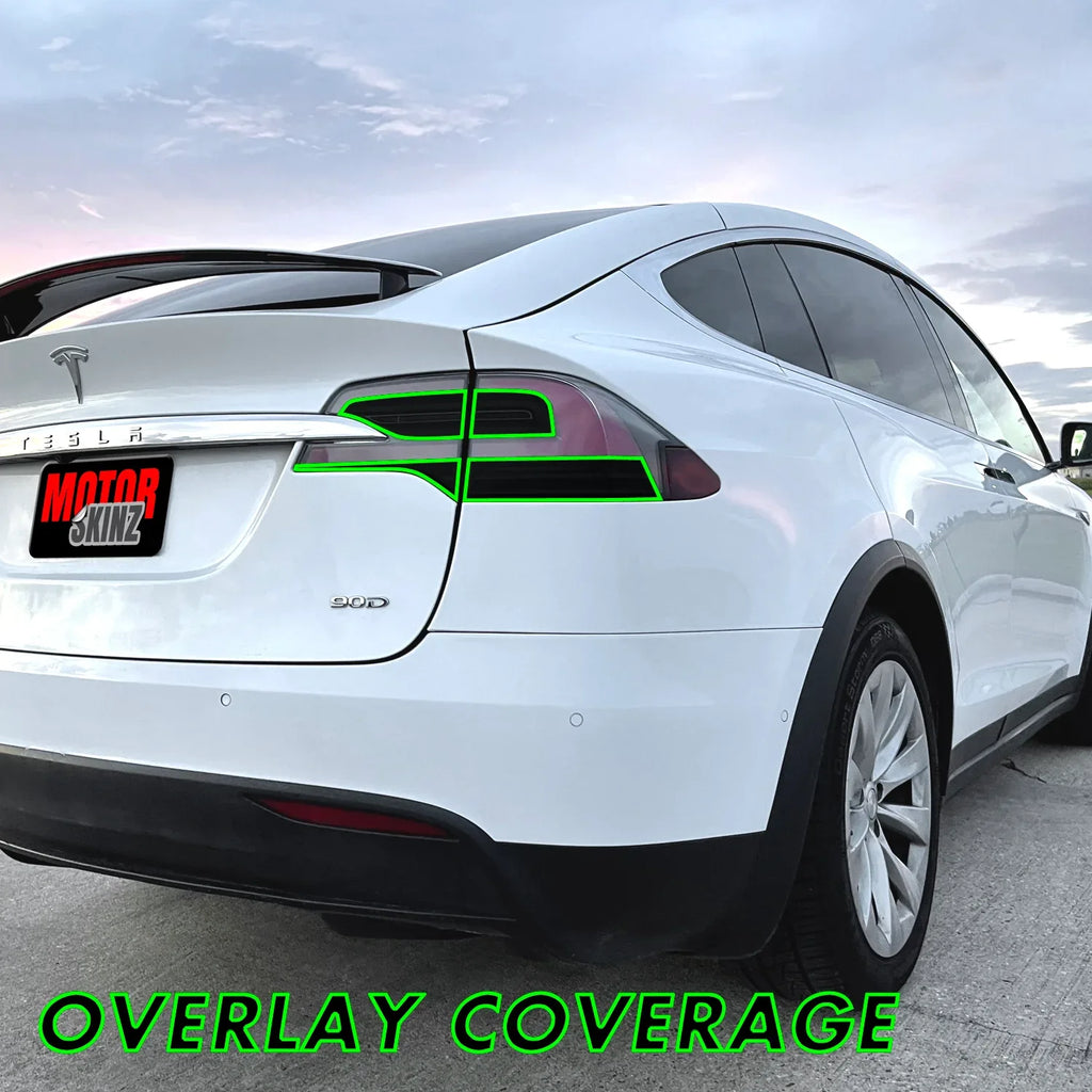 2016-2021 Tesla Model X | Tail Light Cutout PreCut Tint Overlays