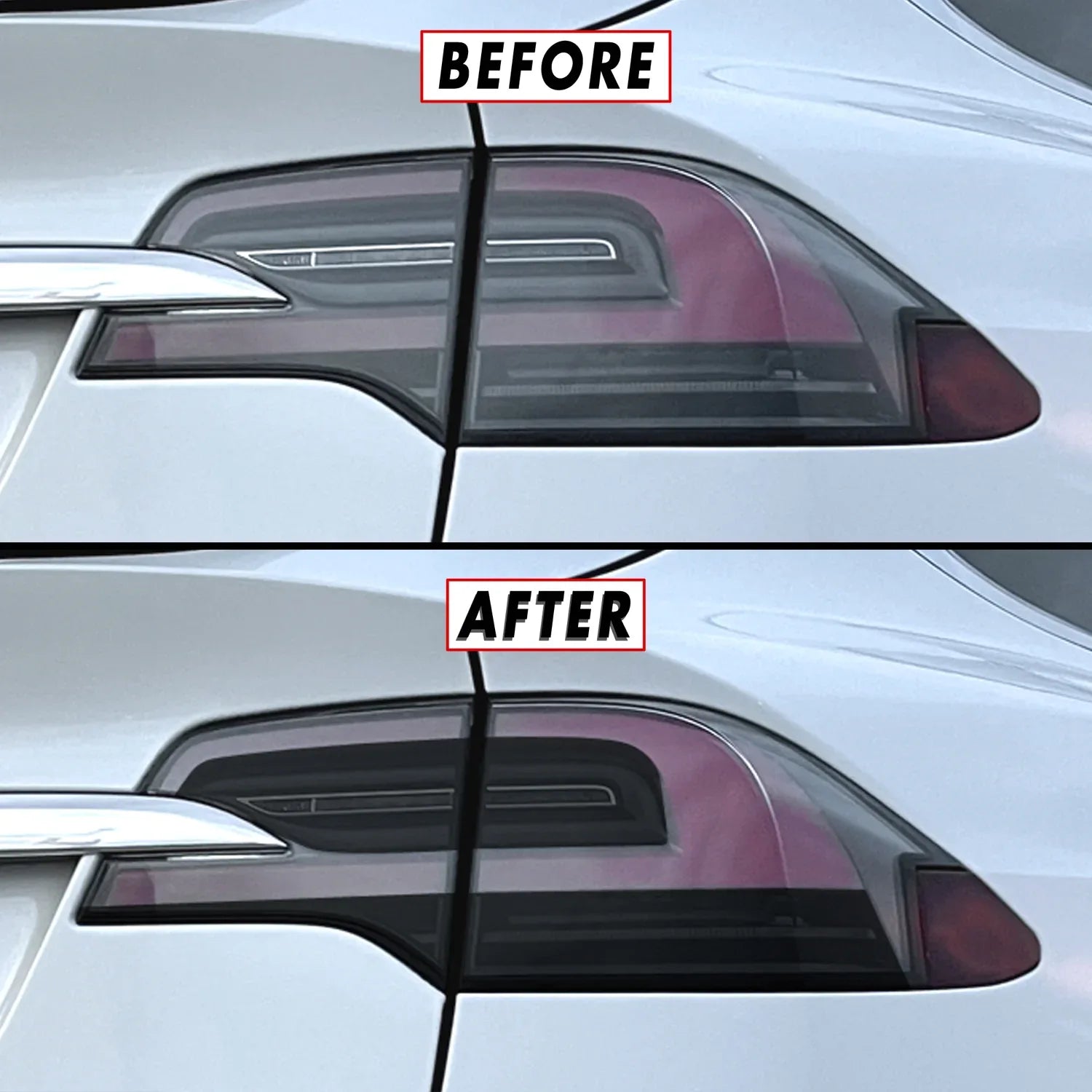 2016-2021 Tesla Model X | Tail Light Cutout PreCut Tint Overlays