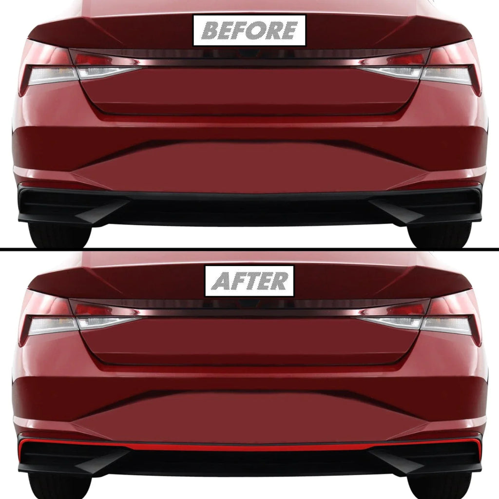 2021-2023 Hyundai Elantra | Rear Bumper Diffuser Pinstripe Accent PreCut Vinyl Wrap