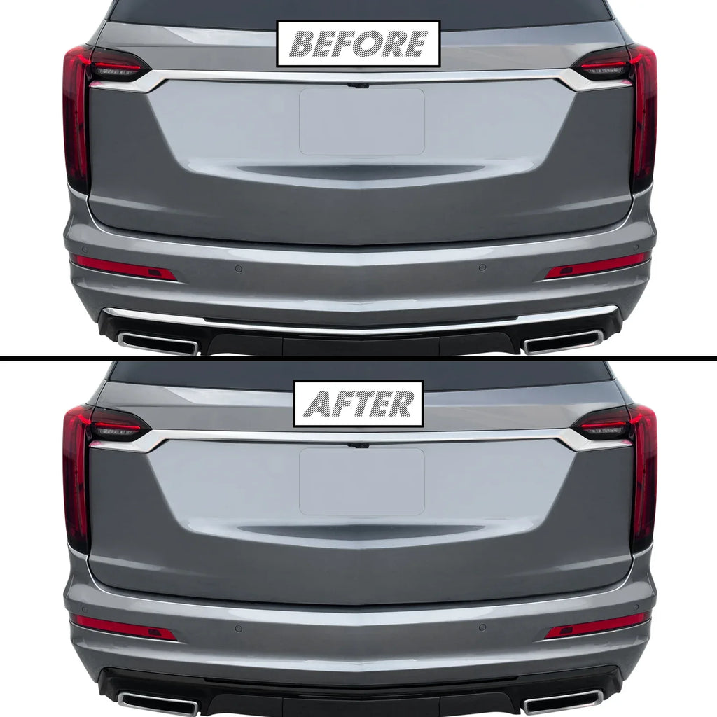 2020-2025 Cadillac XT6 | Rear Bumper Diffuser Trim Chrome Delete PreCut Vinyl Wrap