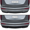 2020-2025 Cadillac XT6 | Rear Bumper Diffuser Trim Chrome Delete PreCut Vinyl Wrap