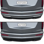 2020-2025 Cadillac XT6 | Rear Bumper Diffuser Trim Chrome Delete PreCut Vinyl Wrap