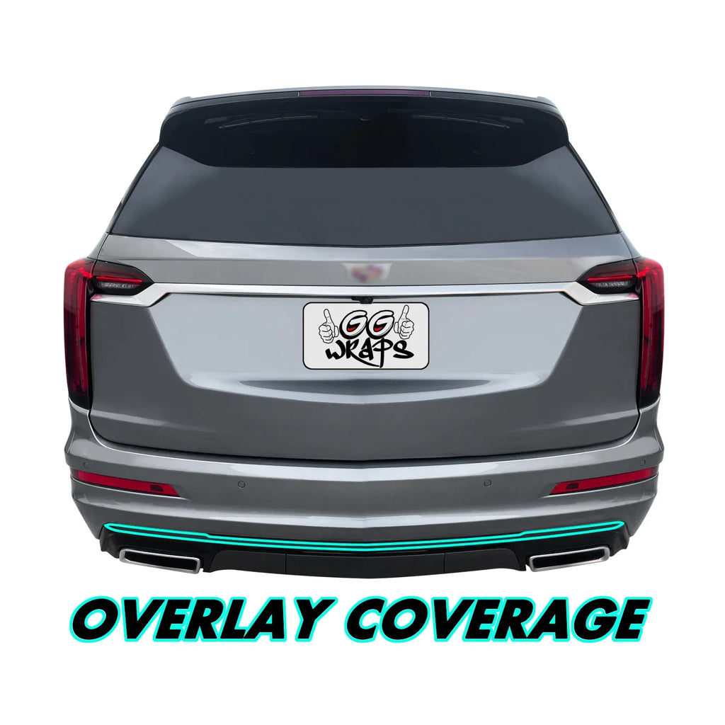 2020-2025 Cadillac XT6 | Rear Bumper Diffuser Trim Chrome Delete PreCut Vinyl Wrap