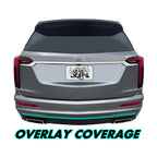 2020-2025 Cadillac XT6 | Rear Bumper Diffuser Trim Chrome Delete PreCut Vinyl Wrap