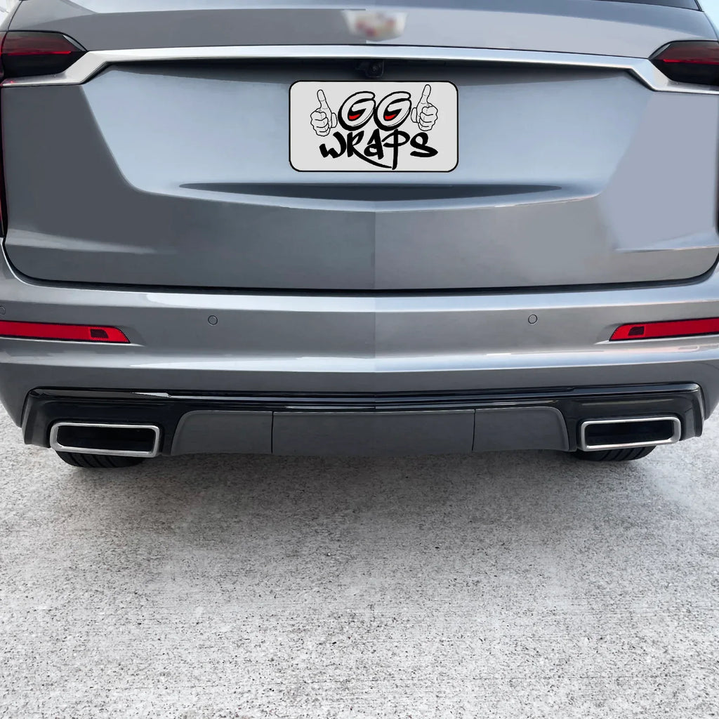 2020-2025 Cadillac XT6 | Rear Bumper Diffuser Trim Chrome Delete PreCut Vinyl Wrap