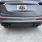 2020-2025 Cadillac XT6 | Rear Bumper Diffuser Trim Chrome Delete PreCut Vinyl Wrap