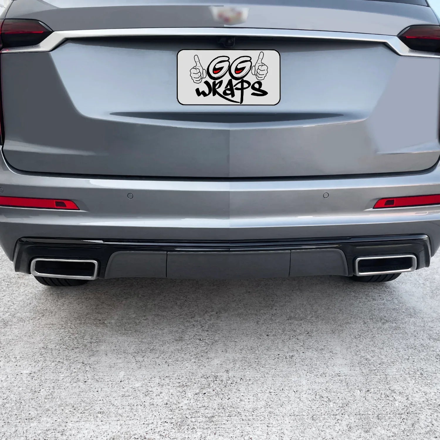 2020+ Cadillac XT6 Chrome Delete Tailgate Trim Overlay – Matte Black Vinyl Wrap Kit By GG Wraps