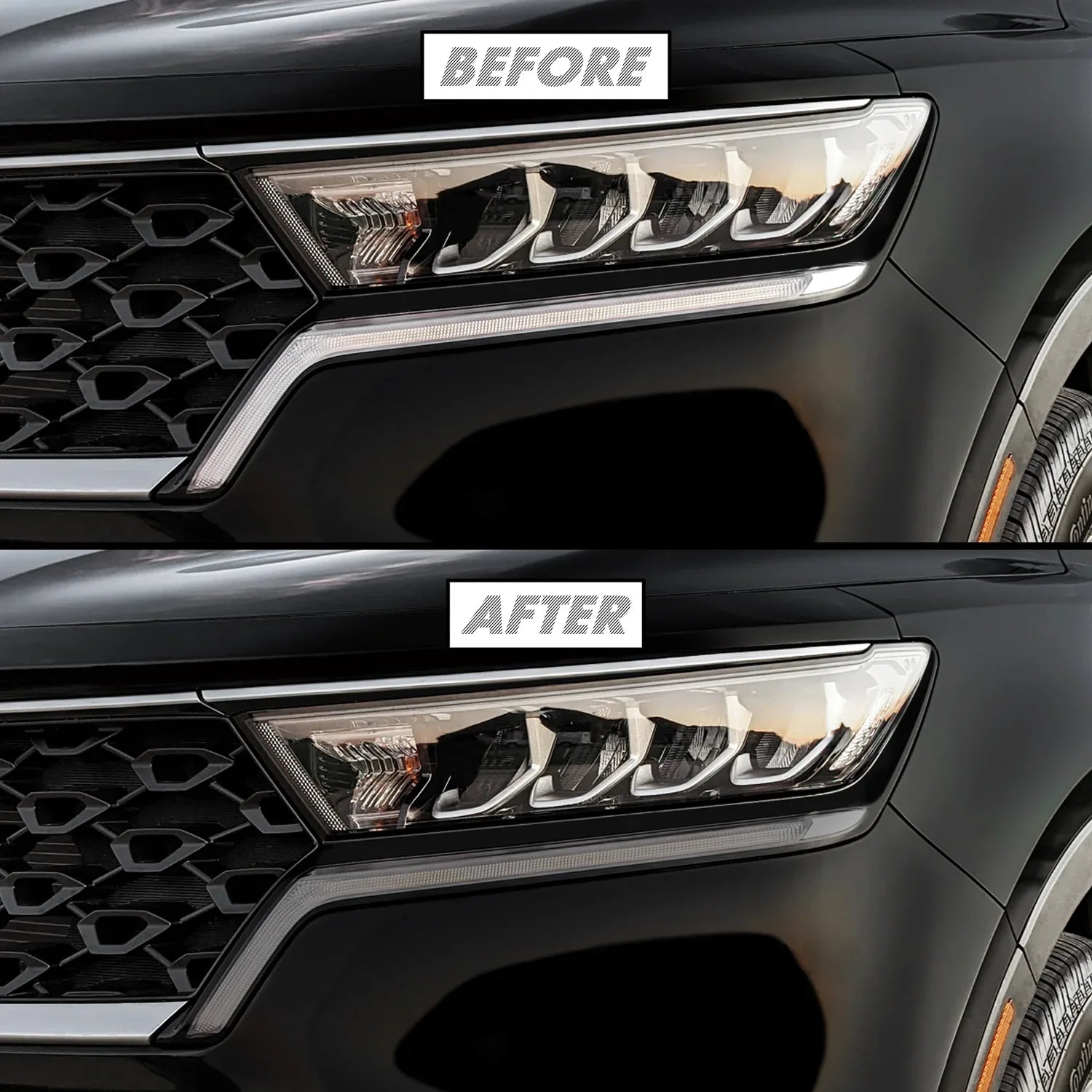 2021-2023 Kia Sorento | DRL PreCut Tint Overlays