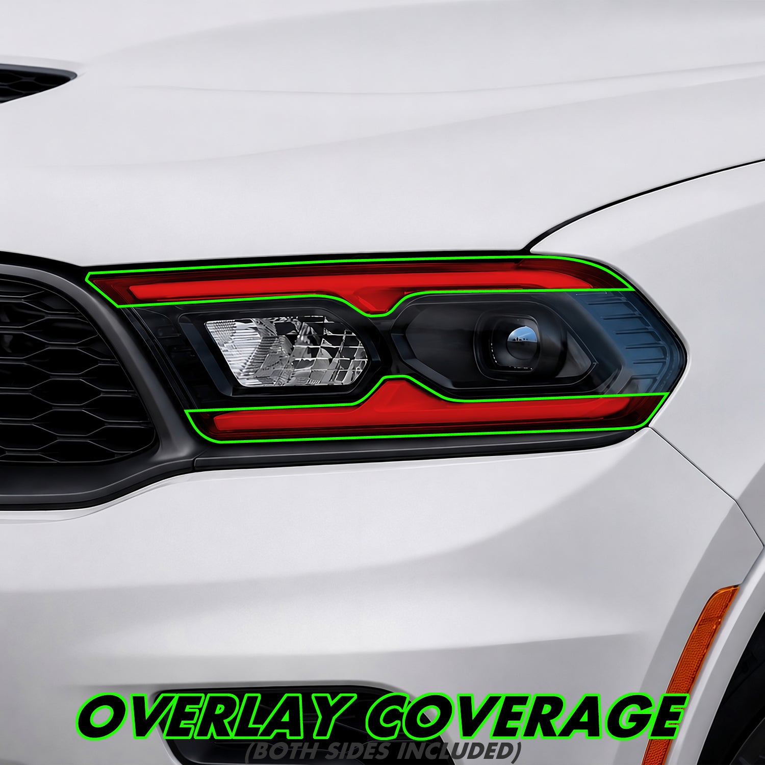 2021-2026 Dodge Durango | Headlight DRL PreCut Tint Overlays