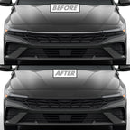 2024-2026 Hyundai Elantra | Front Grill Trim Chrome Delete PreCut Vinyl Wrap