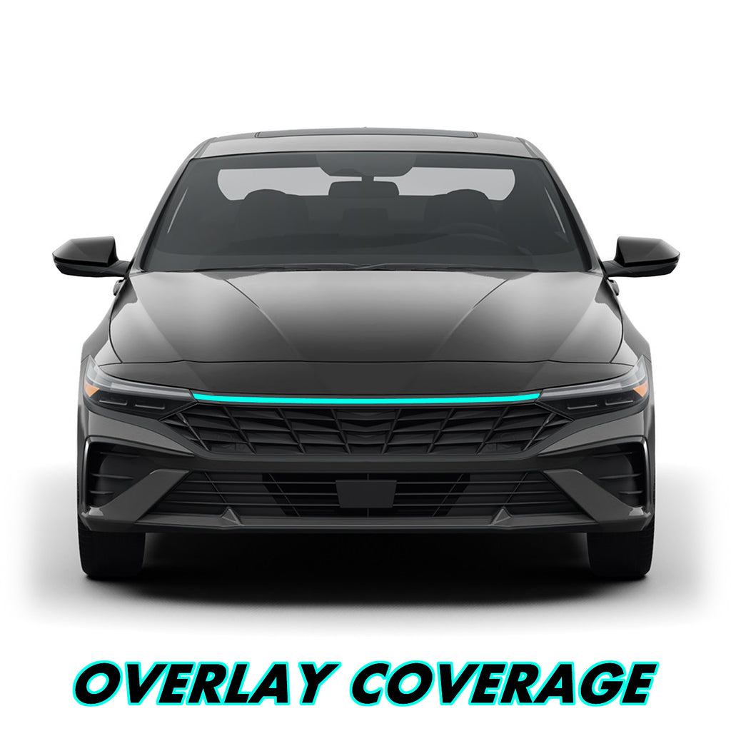 2024-2026 Hyundai Elantra | Front Grill Trim Chrome Delete PreCut Vinyl Wrap