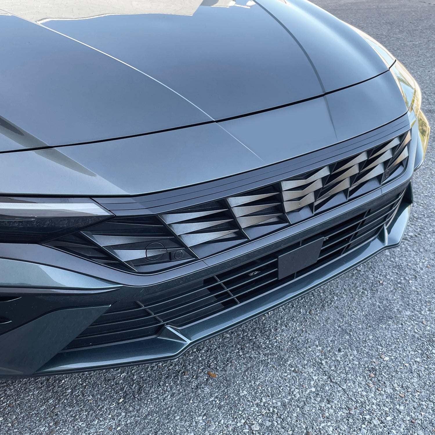 2024-2026 Hyundai Elantra | Front Grill Trim Chrome Delete PreCut Vinyl Wrap