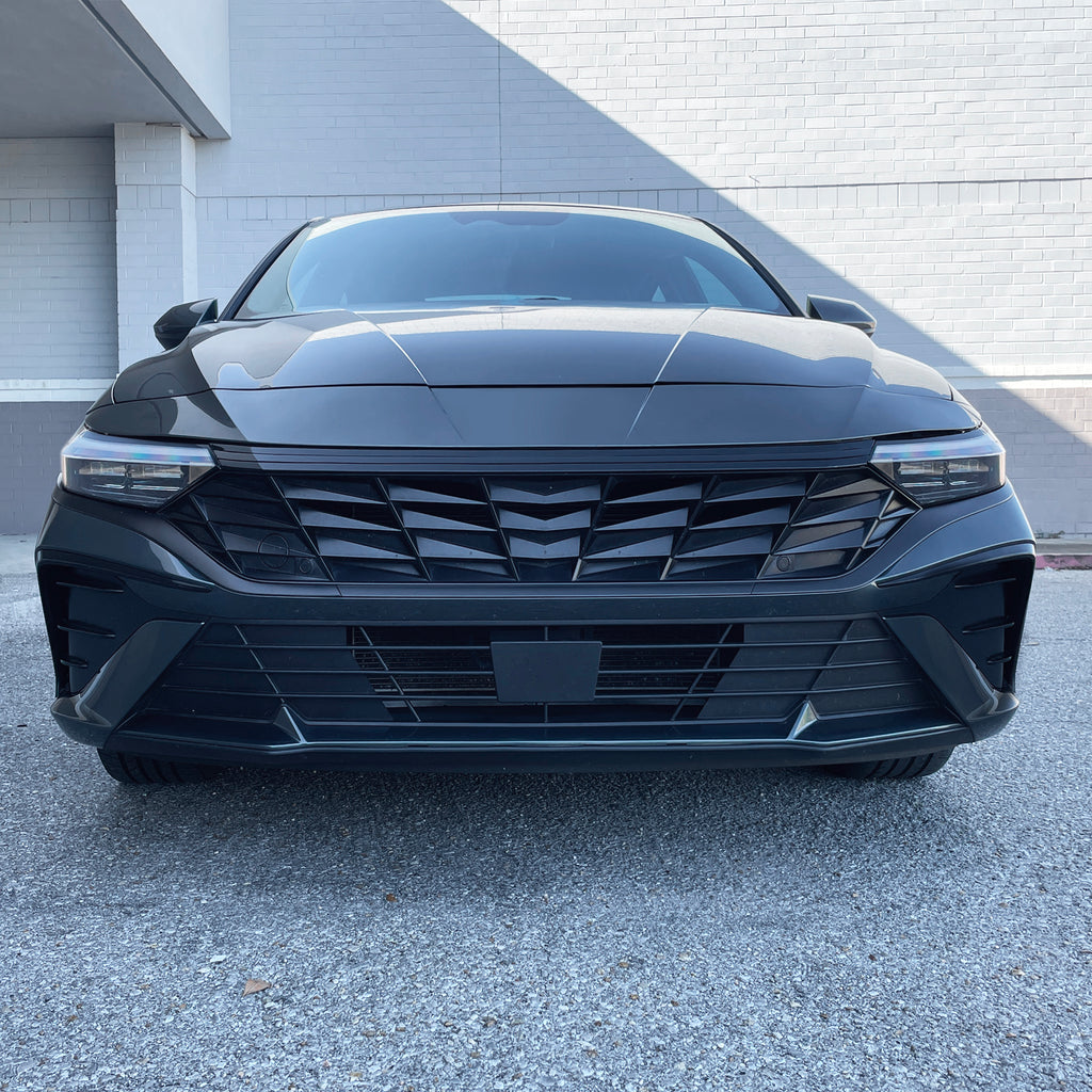 2024-2026 Hyundai Elantra | Front Grill Trim Chrome Delete PreCut Vinyl Wrap