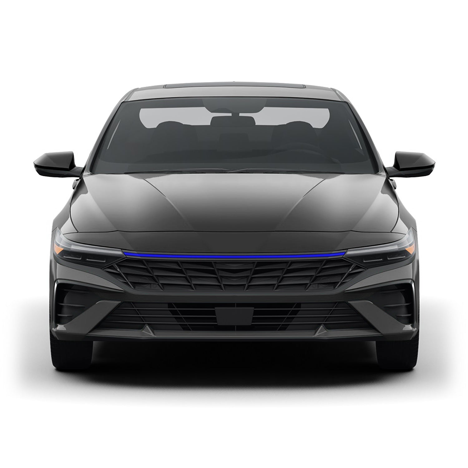 2024-2026 Hyundai Elantra | Front Grill Trim Chrome Delete PreCut Vinyl Wrap