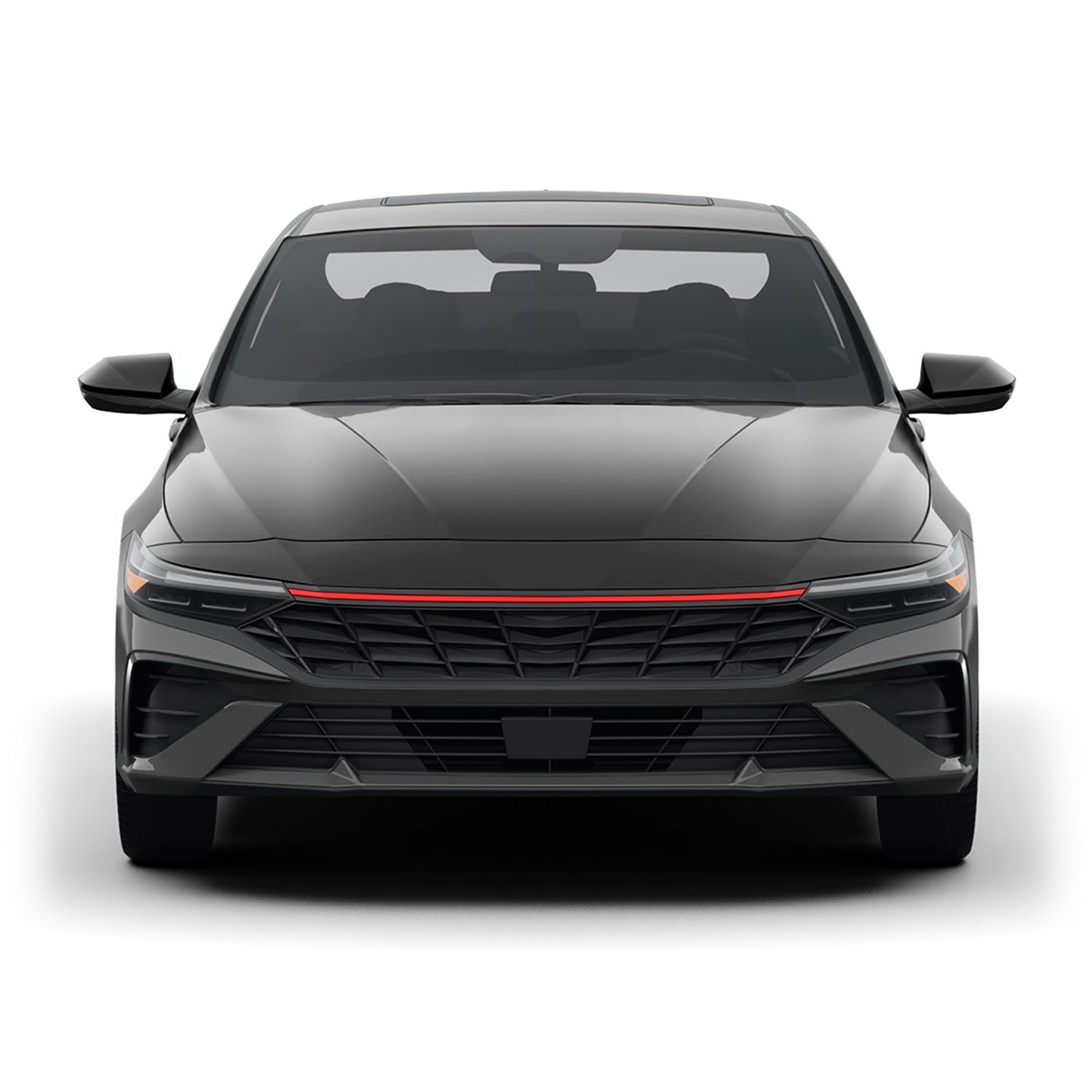 2024-2026 Hyundai Elantra | Front Grill Trim Chrome Delete PreCut Vinyl Wrap