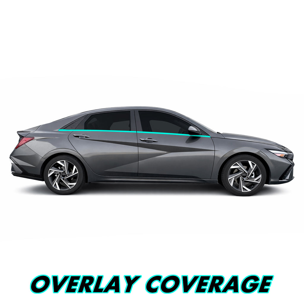 2024-2026 Hyundai Elantra | Window Trim Chrome Delete PreCut Vinyl Wrap