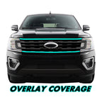 2018-2021 Ford Expedition | Front Grill Trim Chrome Delete PreCut Vinyl Wrap