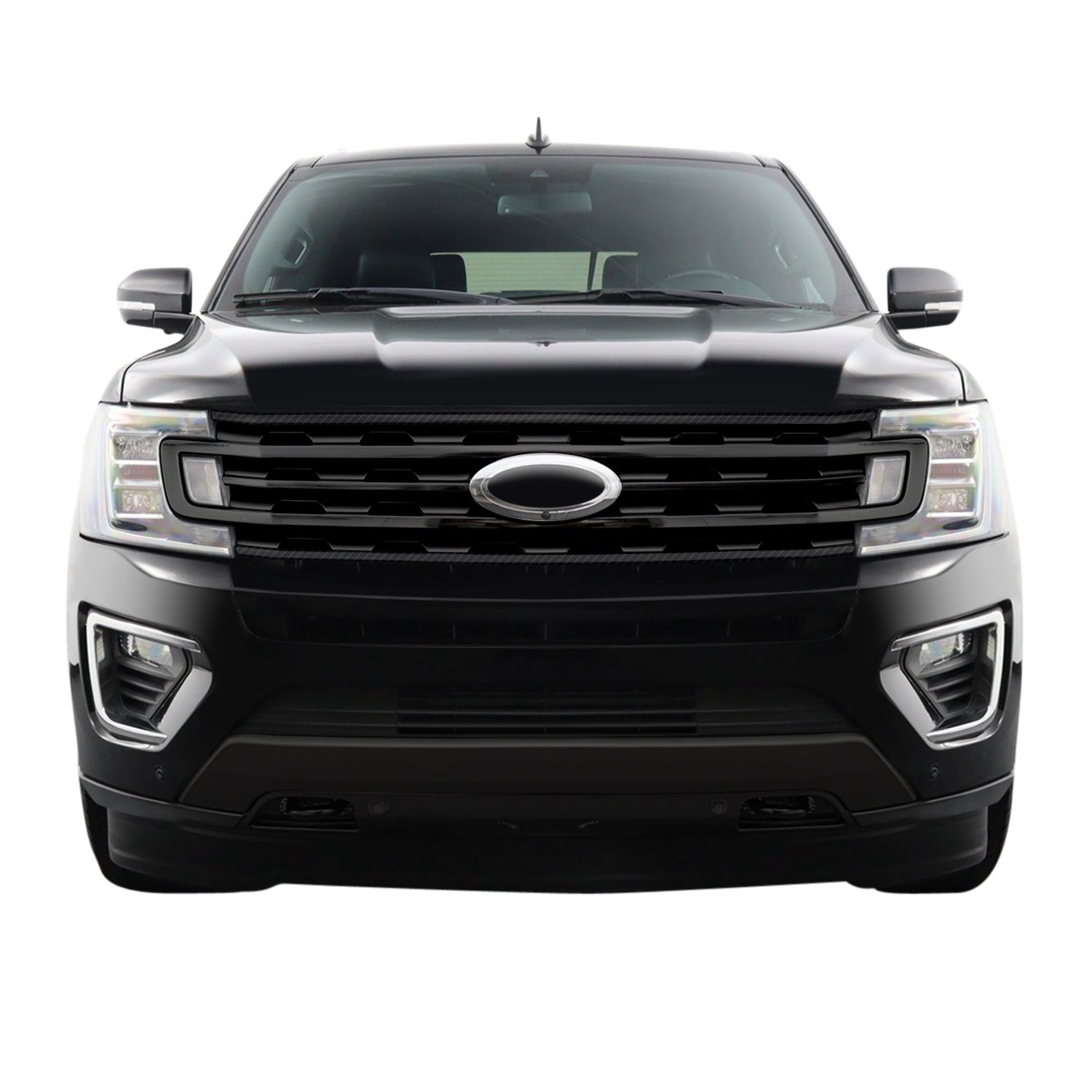 2018-2021 Ford Expedition | Front Grill Trim Chrome Delete PreCut Vinyl Wrap