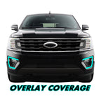 2018-2021 Ford Expedition | Fog Light Trim Chrome Delete PreCut Vinyl Wrap