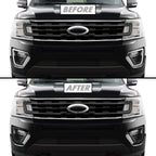 2018-2021 Ford Expedition | Fog Light Trim Chrome Delete PreCut Vinyl Wrap