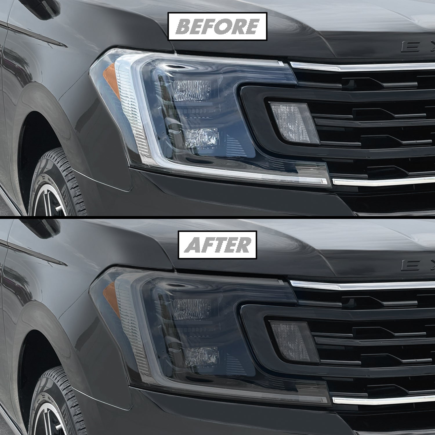 2018-2021 Ford Expedition | Headlight PreCut Tint Overlays