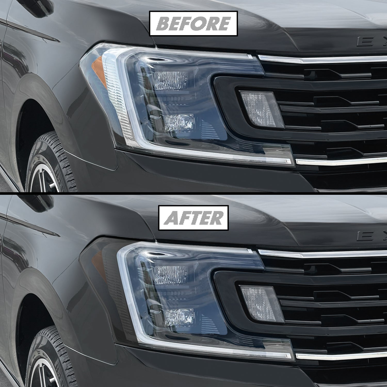 2018-2021 Ford Expedition | Headlight Side Marker PreCut Tint Overlays