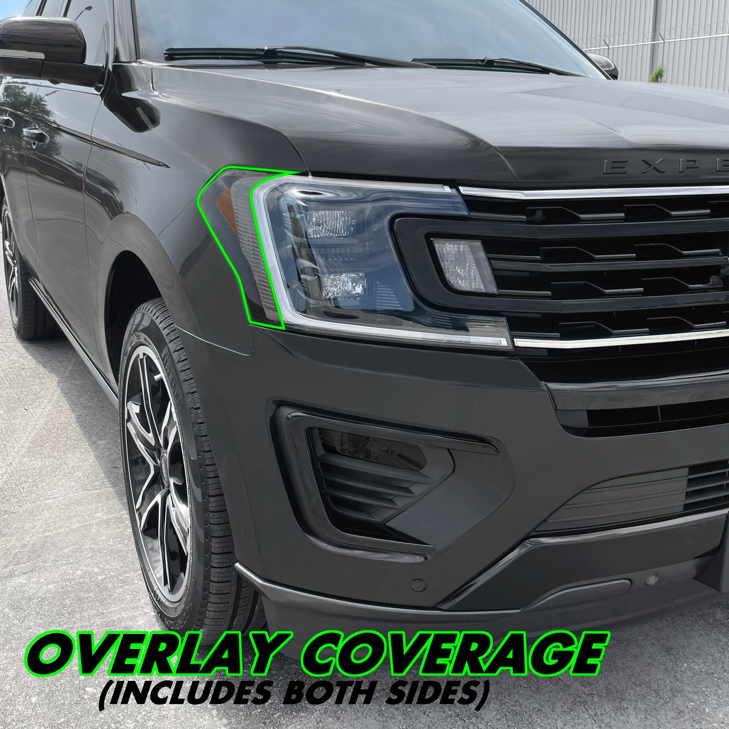 2018-2021 Ford Expedition | Headlight Side Marker PreCut Tint Overlays