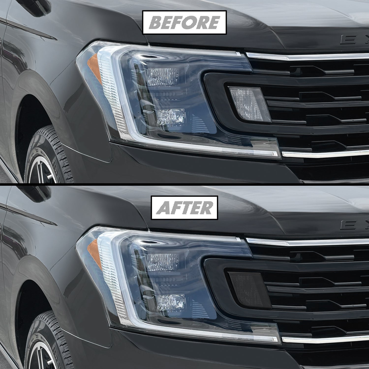 2018-2021 Ford Expedition | Headlight Turn Signal PreCut Tint Overlays