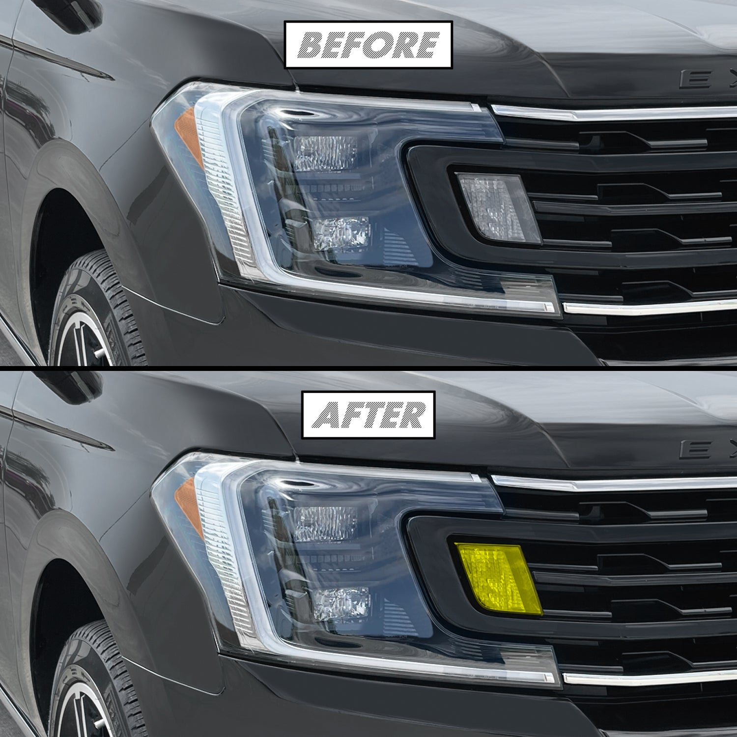 2018-2021 Ford Expedition | Headlight Turn Signal PreCut Tint Overlays