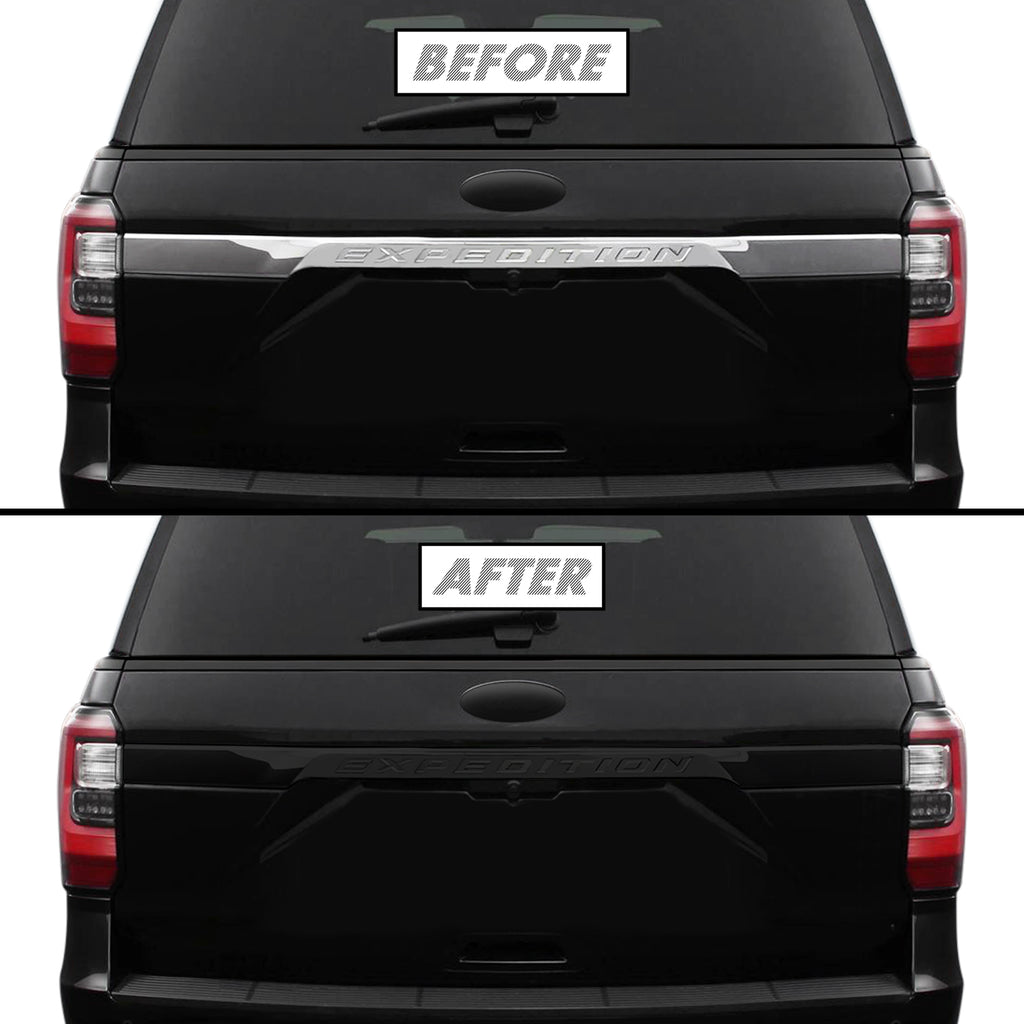 2018-2021 Ford Expedition | Tailgate Trim Chrome Delete PreCut Vinyl Wrap