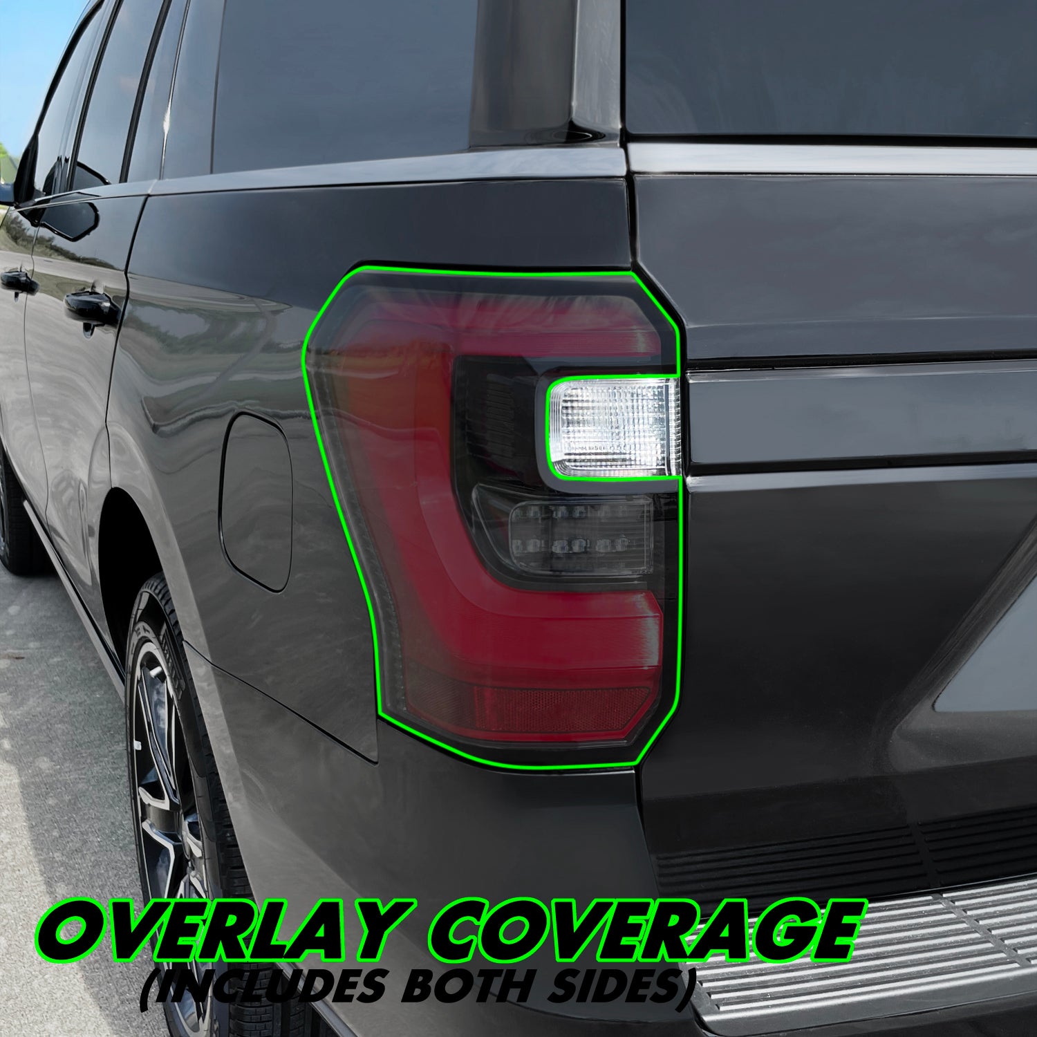 2018-2021 Ford Expedition | Tail Light Cutout PreCut Tint Overlays