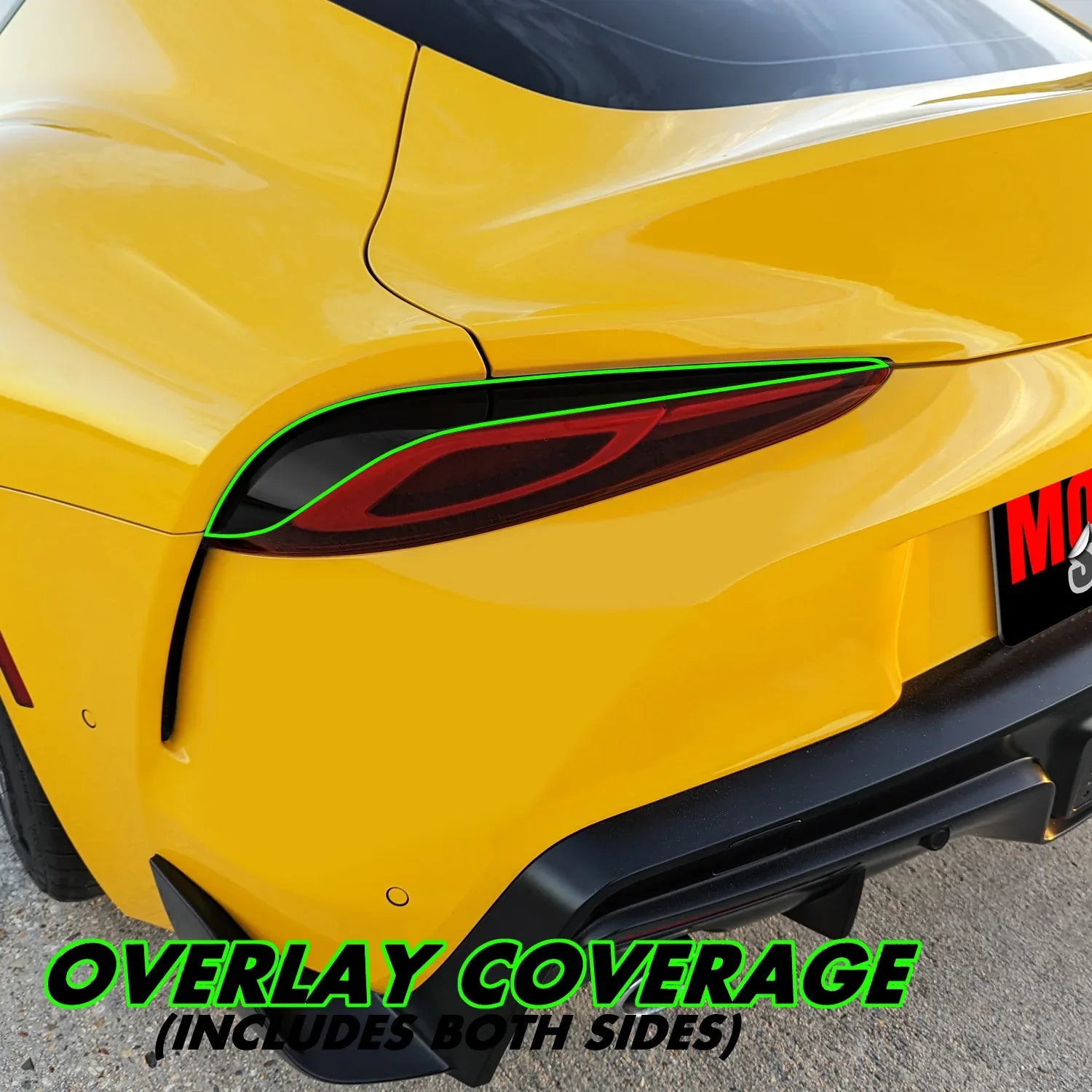 2020-2023 Toyota Supra | Tail Light Eyelid PreCut Vinyl Overlays