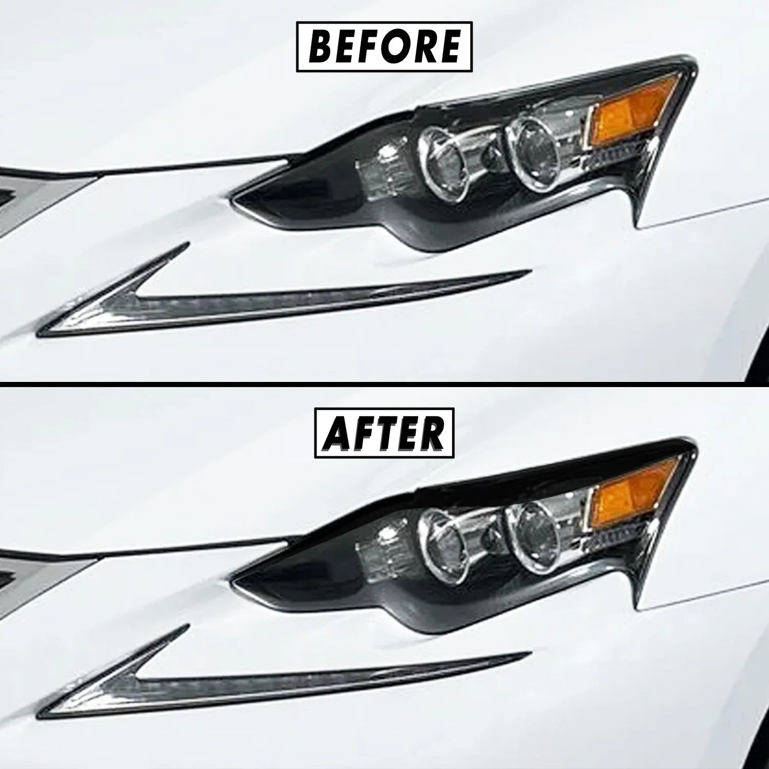 2014-2016 Lexus IS | Headlight Eyelid PreCut Vinyl Overlays