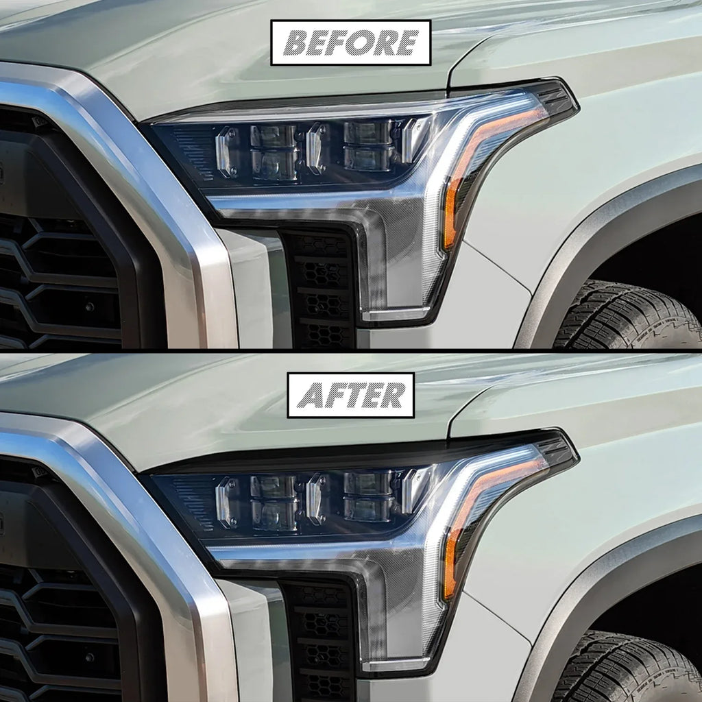 2022-2026 Toyota Tundra | Headlight Eyelid PreCut Vinyl Overlays