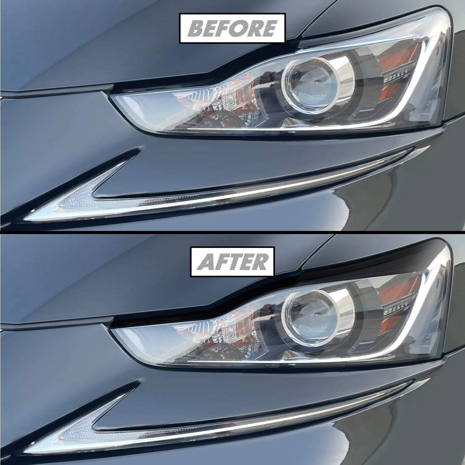 2017-2020 Lexus IS | Headlight Eyelid PreCut Vinyl Overlays