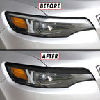 2019-2023 Jeep Cherokee | Headlight Eyelid PreCut Vinyl Overlays