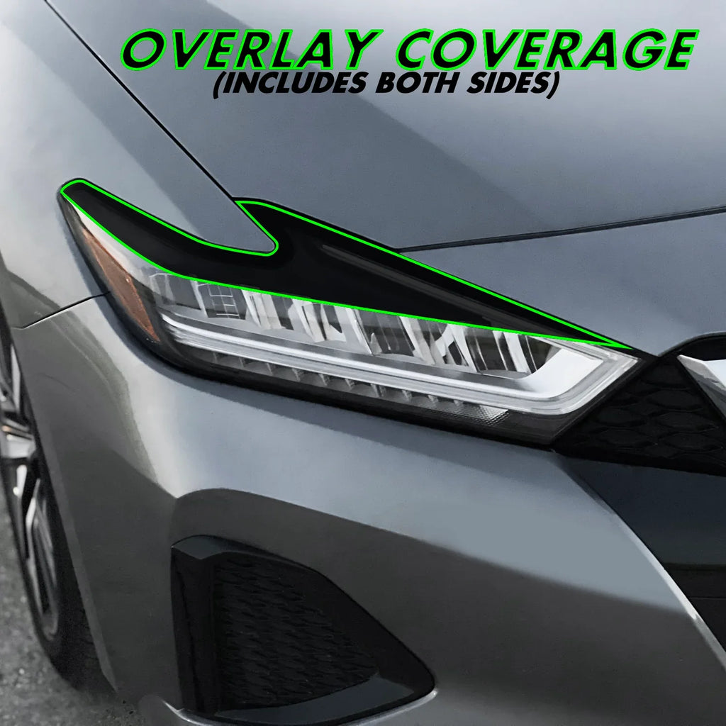 2019-2023 Nissan Maxima | Headlight Eyelid PreCut Vinyl Overlays