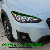 2018-2023 Subaru Crosstrek | Headlight Eyelid PreCut Vinyl Overlays