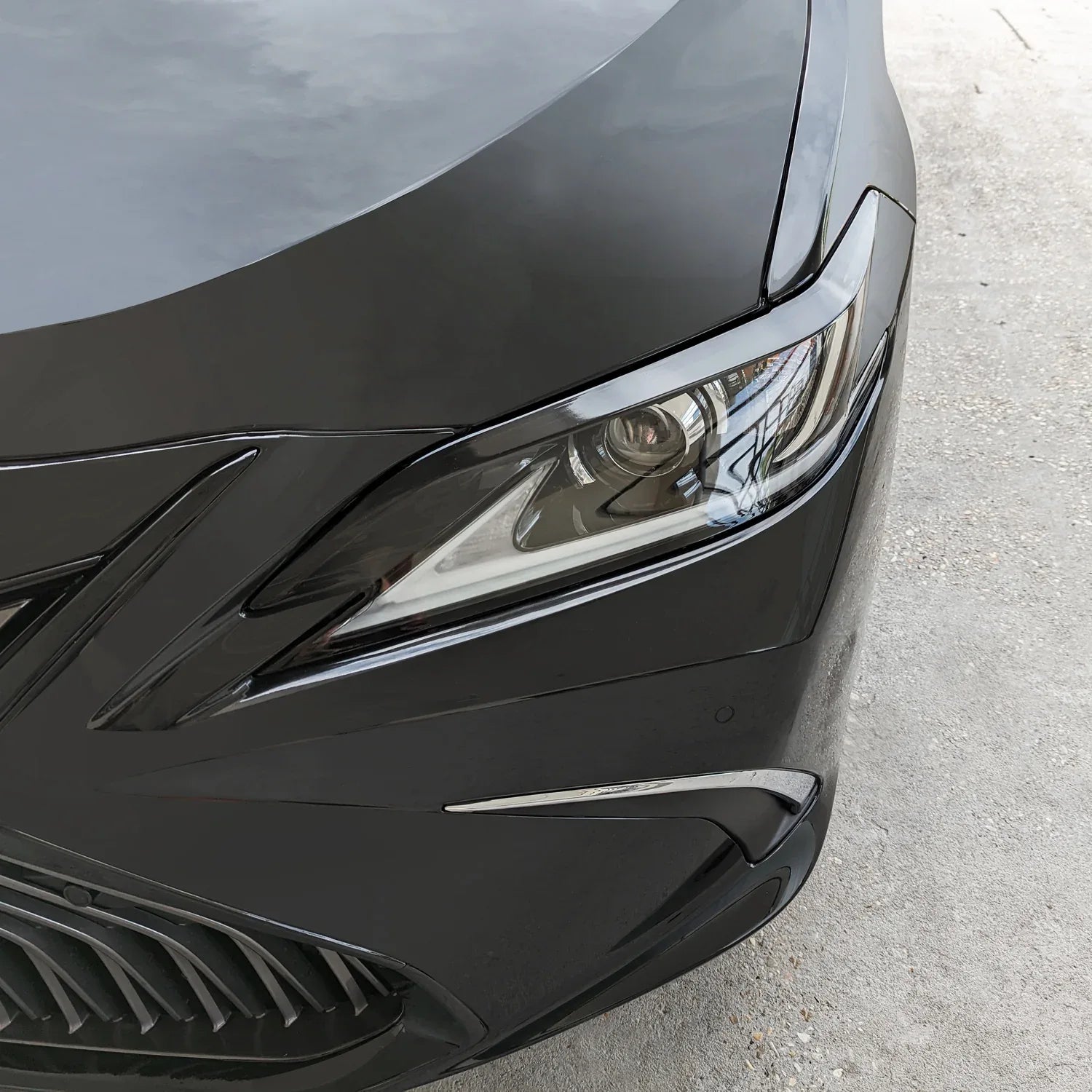 Smoke Tint Vinyl Overlays For 2021-2024 Lexus IS Headlight Side Markers - Precut