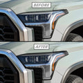 2022-2026 Toyota Tundra | Headlight Eyelid PreCut Vinyl Overlays