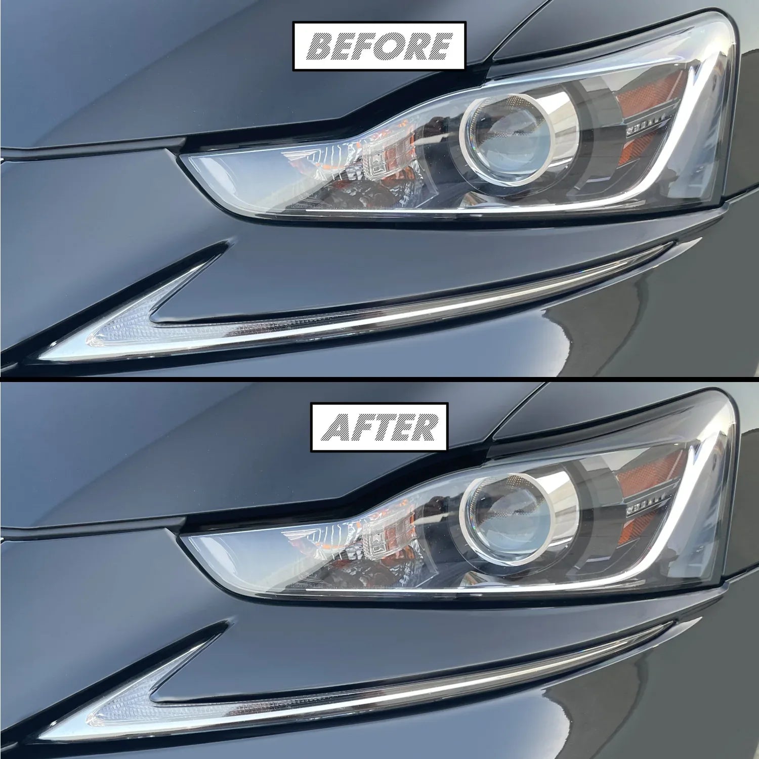 2017-2020 Lexus IS | Headlight Eyelid PreCut Vinyl Overlays