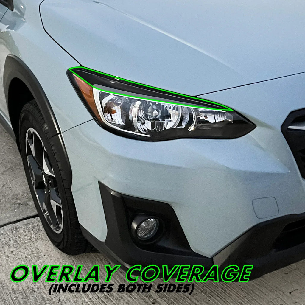 2018-2023 Subaru Crosstrek | Headlight Eyelid PreCut Vinyl Overlays