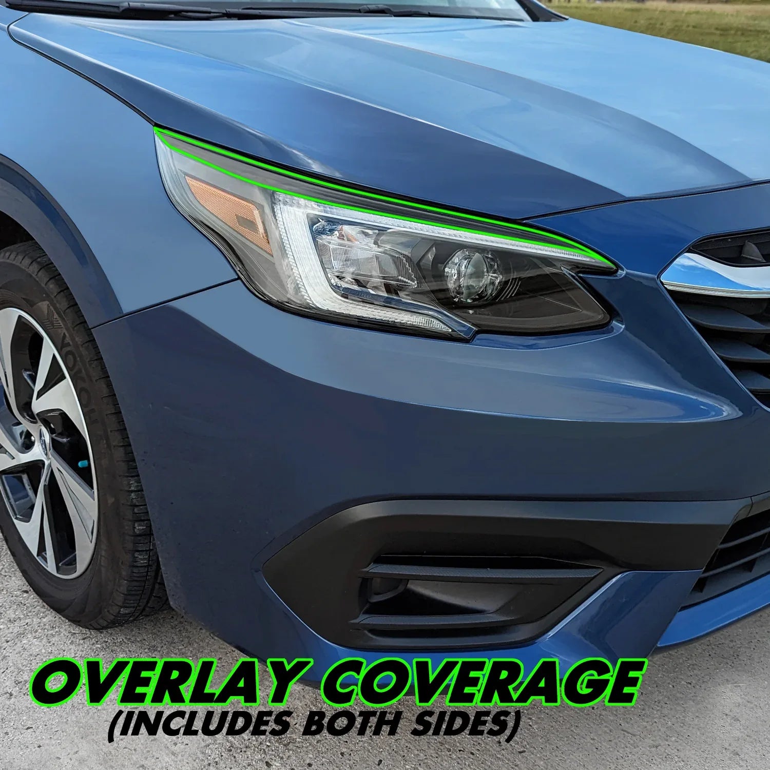 2020-2022 Subaru Legacy | Headlight Eyelid PreCut Vinyl Overlays