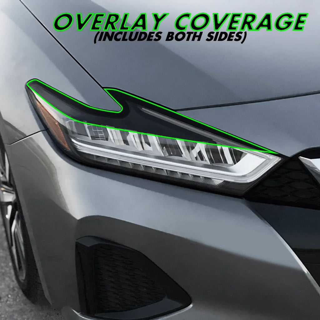 2019-2023 Nissan Maxima | Headlight Eyelid PreCut Vinyl Overlays