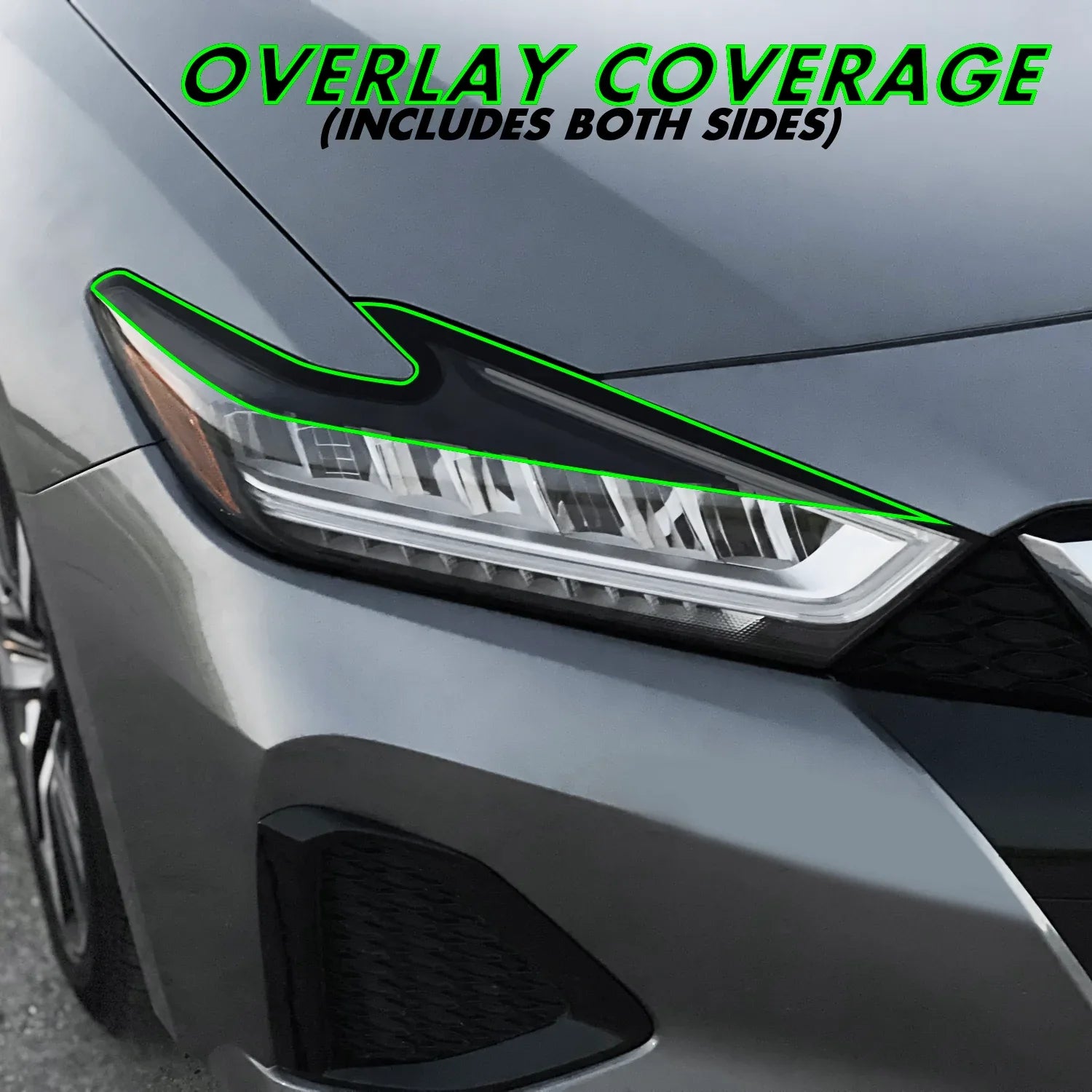 2019-2023 Nissan Maxima | Headlight Eyelid PreCut Vinyl Overlays