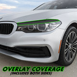 2017-2020 BMW 5 Series G30 | Headlight Eyelid PreCut Vinyl Overlays